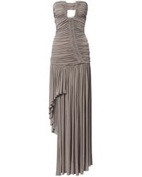 Christopher Esber - Ruched Asymmetric Midi Dress - Lyst