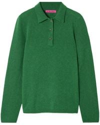 The Elder Statesman - Laurel Cashmere Polo Shirt - Lyst