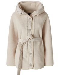 Pinko - Capperi Belted Hooded Coat - Lyst
