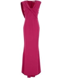 Givenchy - Draped Sleeveless Long Dress - Lyst