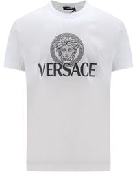 Versace - Medusa Head-Printed Crewneck T-Shirt - Lyst