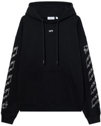 Off-White c/o Virgil Abloh - Chain Arrow Diagonal Drawstring Hoodie - Lyst