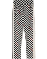 Palm Angels - Elasticated Waistband Damier Pants - Lyst