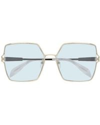 McQueen - Logo Sunglasses - Lyst