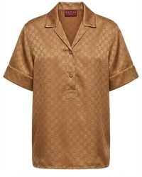 Gucci - Gg Monogrammed Button-Up Shirt - Lyst