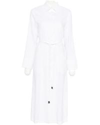 Max Mara - Collared Long-Sleeved Dress - Lyst