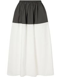 Proenza Schouler - Nyla Cotton-Poplin Midi Skirt - Lyst