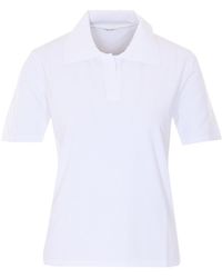 Roberto Collina - Open-Collar Polo Top - Lyst