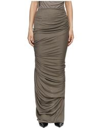 Entire studios - Pleated Midi Skirt - Lyst
