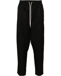 Drole de Monsieur - Drawstring Twill Cropped Trousers - Lyst