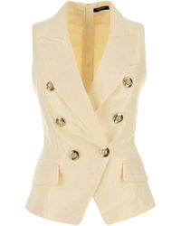 Balmain - Double Breasted Gilet - Lyst