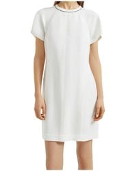 Brunello Cucinelli - Monili Chain-Detail Twill Mini Dress - Lyst