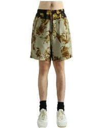 Dries Van Noten - Floral Printed Drawstring Shorts - Lyst