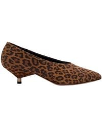 Isabel Marant - Ebisa 45 Leopard-Print Brushed Suede Pumps - Lyst