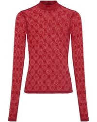 Marine Serre - Second Skin Semi-Sheer Top - Lyst