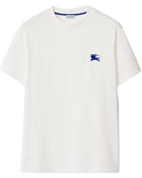 Burberry - Edk Embroidered Crewneck T-Shirt - Lyst