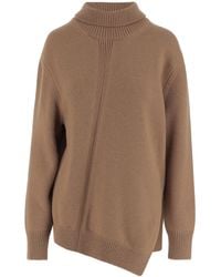 Jil Sander - Asymmetrical Hem Jumper - Lyst