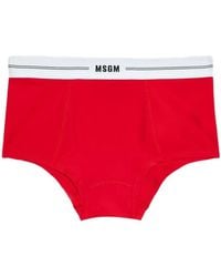 MSGM - Logo-Detail Briefs - Lyst