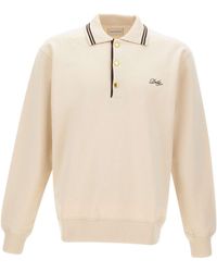Drole de Monsieur - Drôle De Monsieur Logo Embroidered Polo Shirt - Lyst