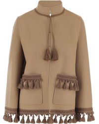 Valentino - Tassel Detailed Long-Sleeved Jacket - Lyst