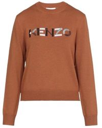 KENZO - Embroidered-Logo Jumper - Lyst