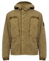 Stone Island - Long-Sleeve Hooded Jacket - Lyst