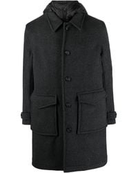 Woolrich - Wool-Blend Button-Up Coat - Lyst