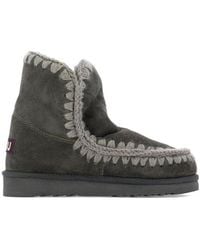 Mou - Knitted Detail Boots - Lyst