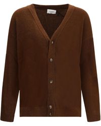 Laneus - Button-Up Knitted Cardigan - Lyst
