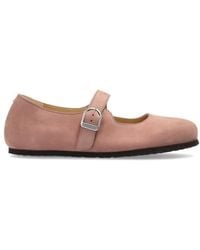 Birkenstock - Santa Clarita Leather Ballet Flats - Lyst