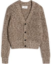 Ami Paris - Chunky Knitted Cardigan - Lyst