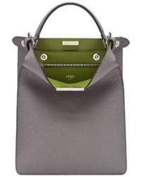 Fendi - Peekaboo X-Lite Small Tote Bag - Lyst