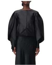 Alberta Ferretti - Pleated Casual Jacket - Lyst