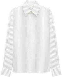 Saint Laurent - Cassandre Button-Up Striped Shirt - Lyst