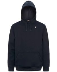 K-Way - Logo Patch Drawstring Hoodie - Lyst