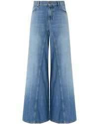 Pinko - Super Wide-Leg Flared Jeans - Lyst