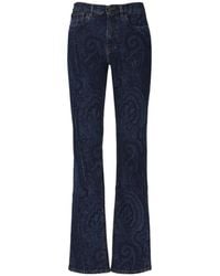 Etro - Paisley Straight-Leg Jeans - Lyst
