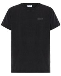 Moschino - Logo Detailed Crewneck T-Shirt - Lyst