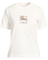 Burberry - Solid-Color Short-Sleeved T-Shirt - Lyst