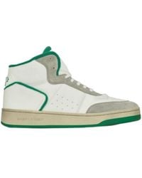Saint Laurent - Sl/80 Lace-Up Sneakers - Lyst