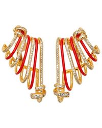 Fendi - Filo Embellished Earcuffs - Lyst