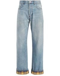 Dior - Logo Patch Straight-Leg Jeans - Lyst