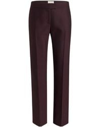 KHAITE - Callen Pleated-Front Trousers - Lyst