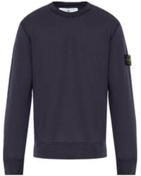 Stone Island - Logo Patch Sweatshirt - Lyst