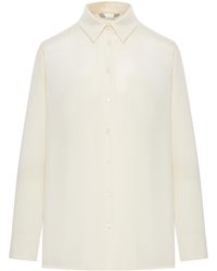 Max Mara - Long-Sleeved Button-Up Shirt - Lyst
