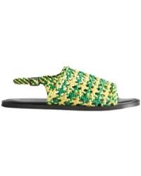 JW Anderson - Jw Anderson Woven Leather Sandals - Lyst