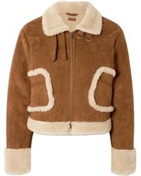 Mother - Cropped Fleece Jacket - Lyst