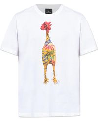 Paul Smith - Ps Graphic Printed Crewneck T-Shirt - Lyst