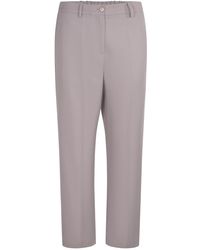Alysi - Pressed-Crease Straight Leg Trousers - Lyst