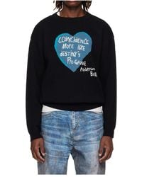 ANDERSSON BELL - Heart Pattern Crew Neck Sweater - Lyst
